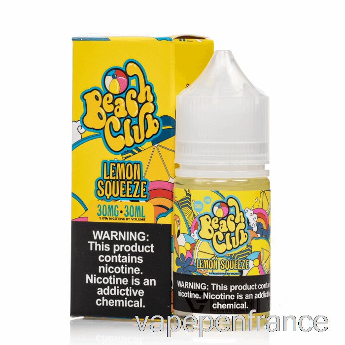 Jus De Citron - Sels De Club De Plage - Stylo Vape 30 Ml 30 Mg